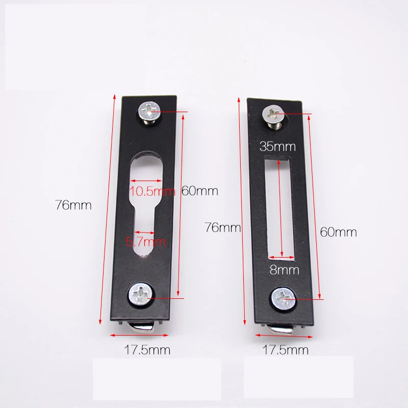 Latch Two-Point Lock  Door Lock Buckle Plate Protruding Lock Body Guide Plate Hook Seat Door Lock Accessories