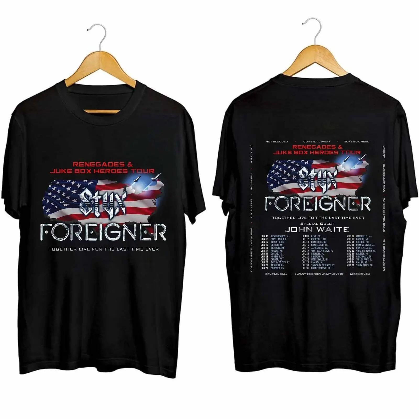 

Styx and Foreigner Summer 2024 Tour Shirt Styx and Foreigner Band Fan Shirt St