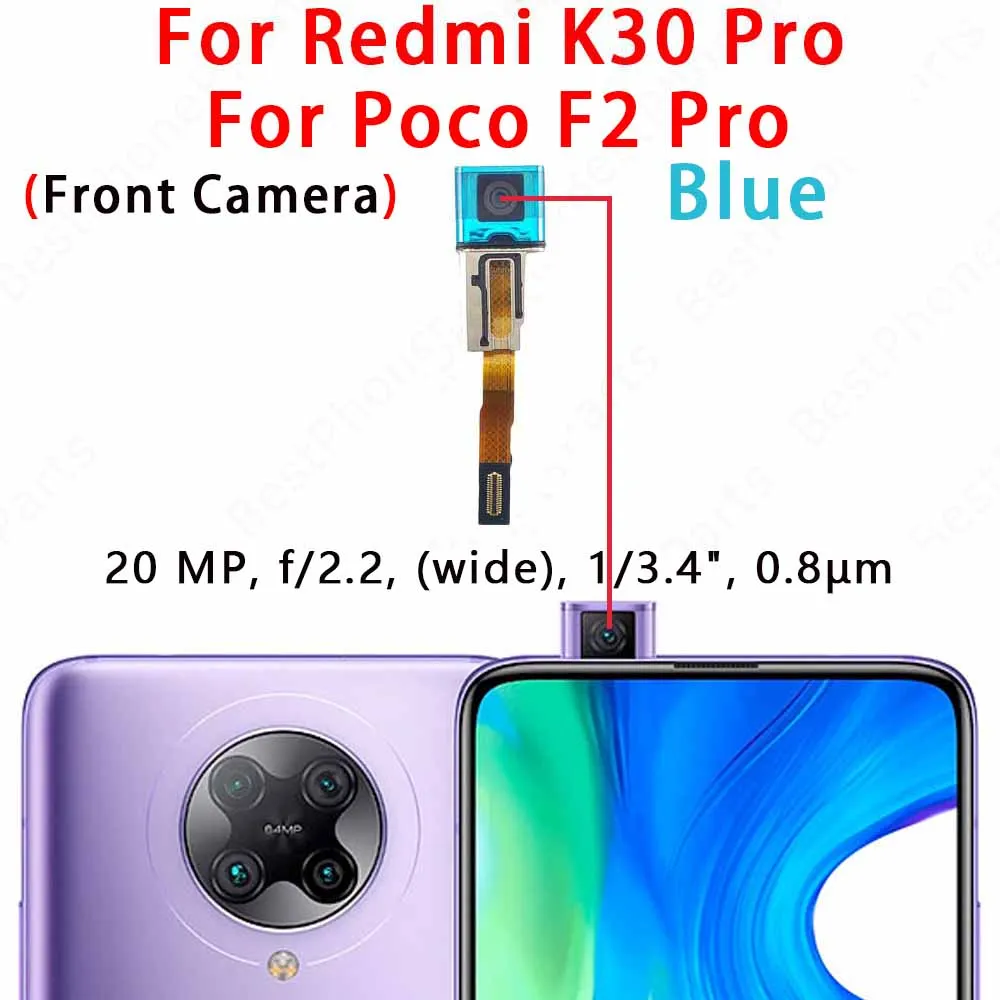 Front Camera Module for Xiaomi Poco F2 Pro F3 F4 GT F5