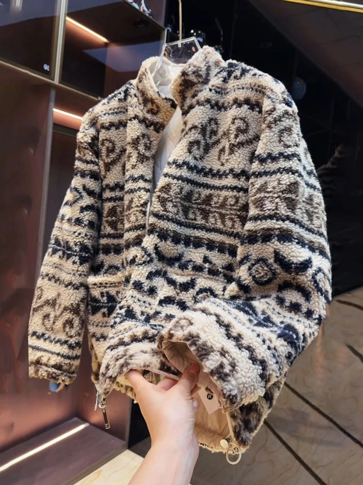 

Модный мужской джерт в этническом стиле в стиле ретро, зимний тренд, теплый открытый кардиган, двусторонний носимый трендовый джерт