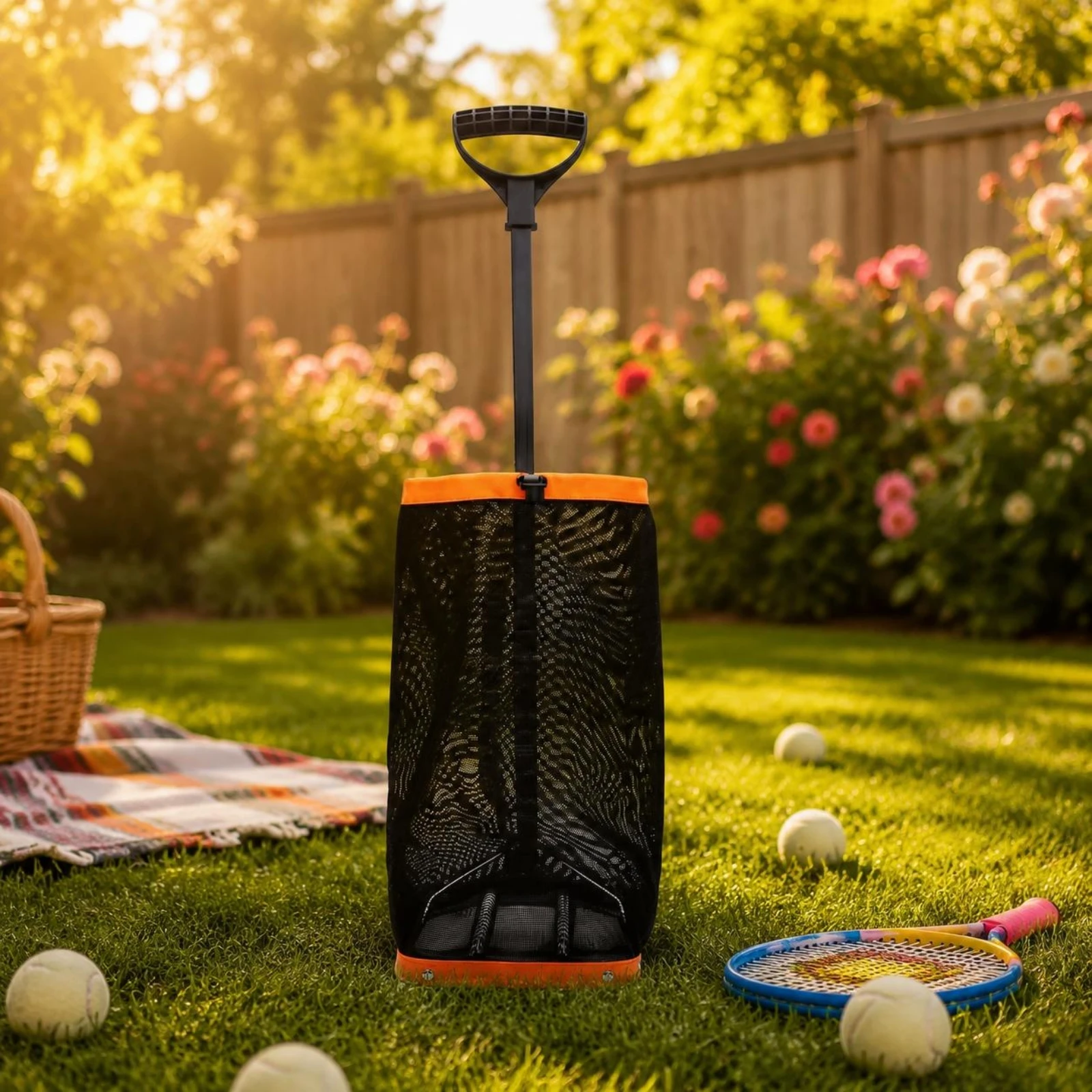 Adjustable Ball Picker Collapsible Pickleball Ball Picker Pickleball Hopper Scoop-Design Sports Equipment Easy Pickup - view 2