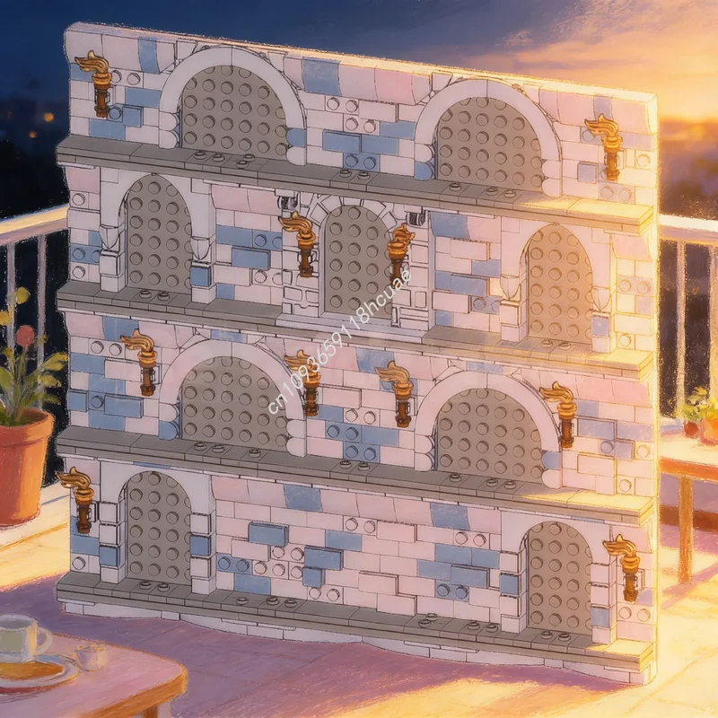 

673pcs MOC Dungeons Dragons Minifigure Display Dungeon Style D Model Building Christmas Gifts Blocks Construction Toy