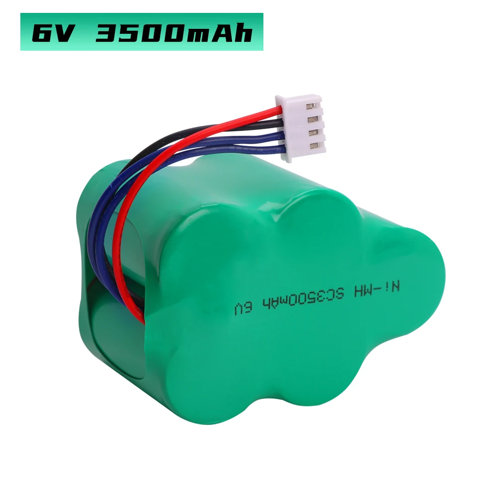 Bateria robô aspirador de pó 6v ni-mh 3500mah para 620 710 d73 d76 ecovacs lp43sc 3300p5 se encaixa cod rb001 cen630 tbd71 etc.