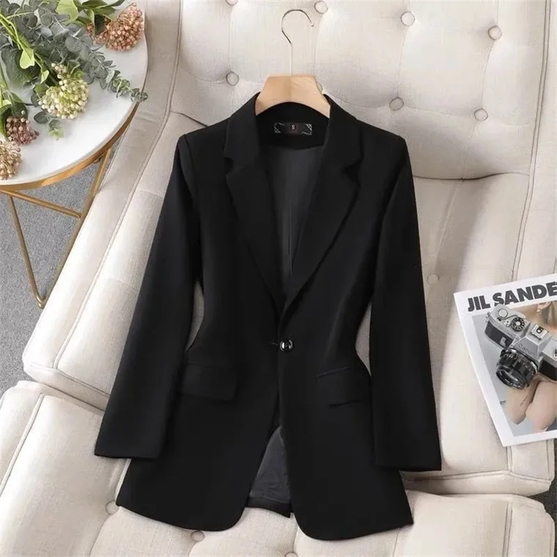 Small Suit Jacket Women Spring Autumn 2024 Versatile Small Stature With A Split Back Suit. Fashionable MM British Style Women's