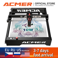 ACMER P1 10W Powerful Laser Engraver Machine With Wifi Control Laser Engraving Cutting Machine for Wood and Metal 400X410mm Size