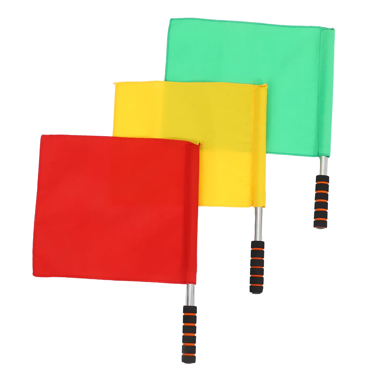 3pcs Traffic Signal Flags Warning Safety Flag For Racing Sports Fan Cheering Party Event Racing Car Birthday Team
