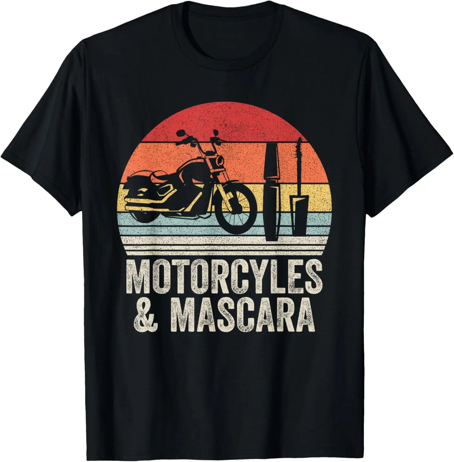 

Vintage Retro Motorcycles And Mascara T-Shirt Motorcycle