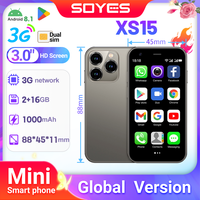 SOYES XS15 Mini Android8.1 Smart Phone 3.0 Inch Display 2GB RAM 16GB ROM Dual SIM Standby Play Store 3G Little Phone