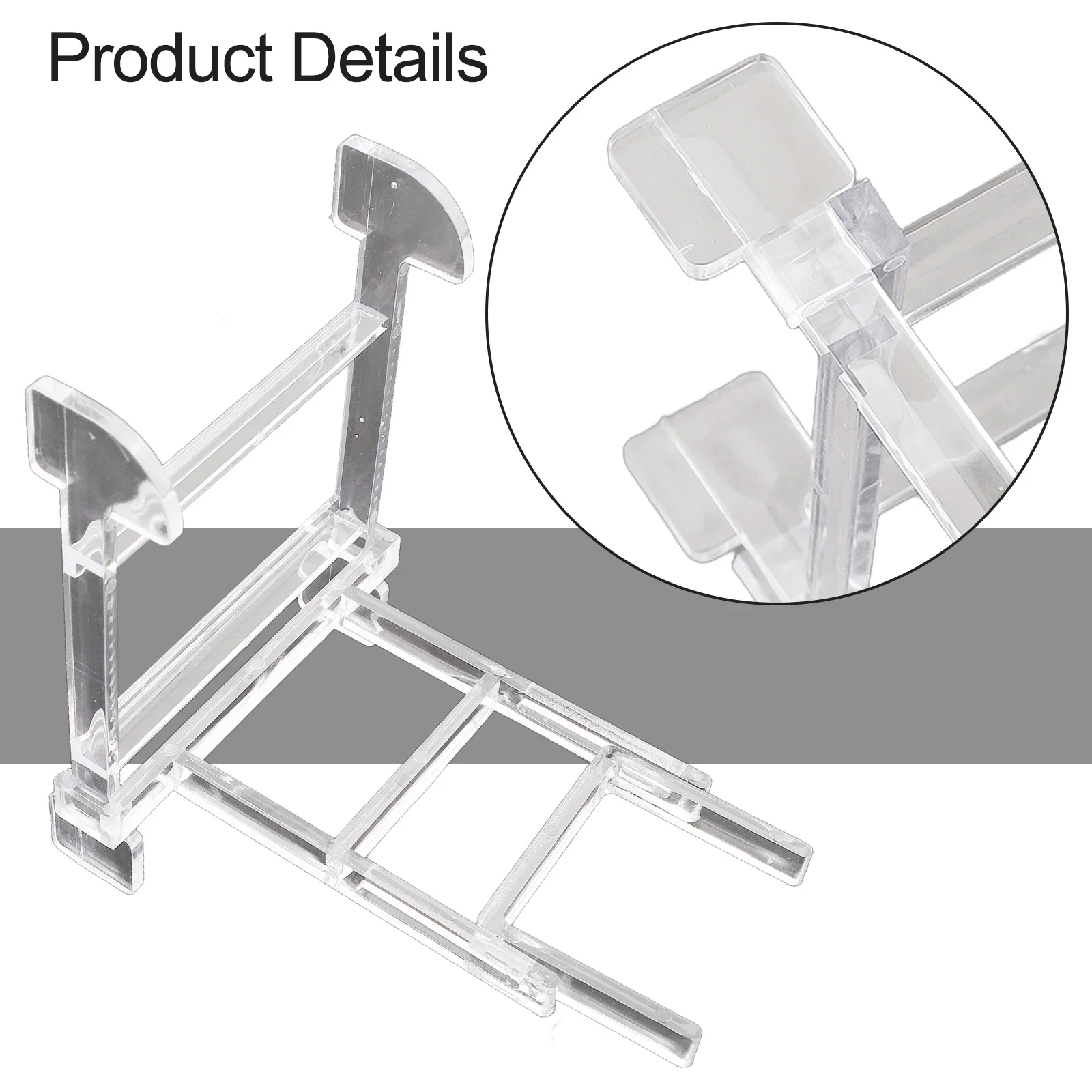 Adjustable Display Stands Transparent Black Display Holder Easel Bowl Plate Art Photo Picture Frame Holder Coin Jewelry Rack