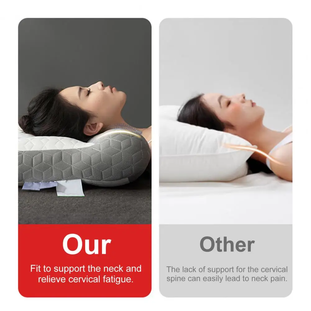 Anti-traction Latex Pillow Latex Restiva Pillow for Sleep Neck Pain Relief with Feel Slow Rebound Elasticity for Ultimate