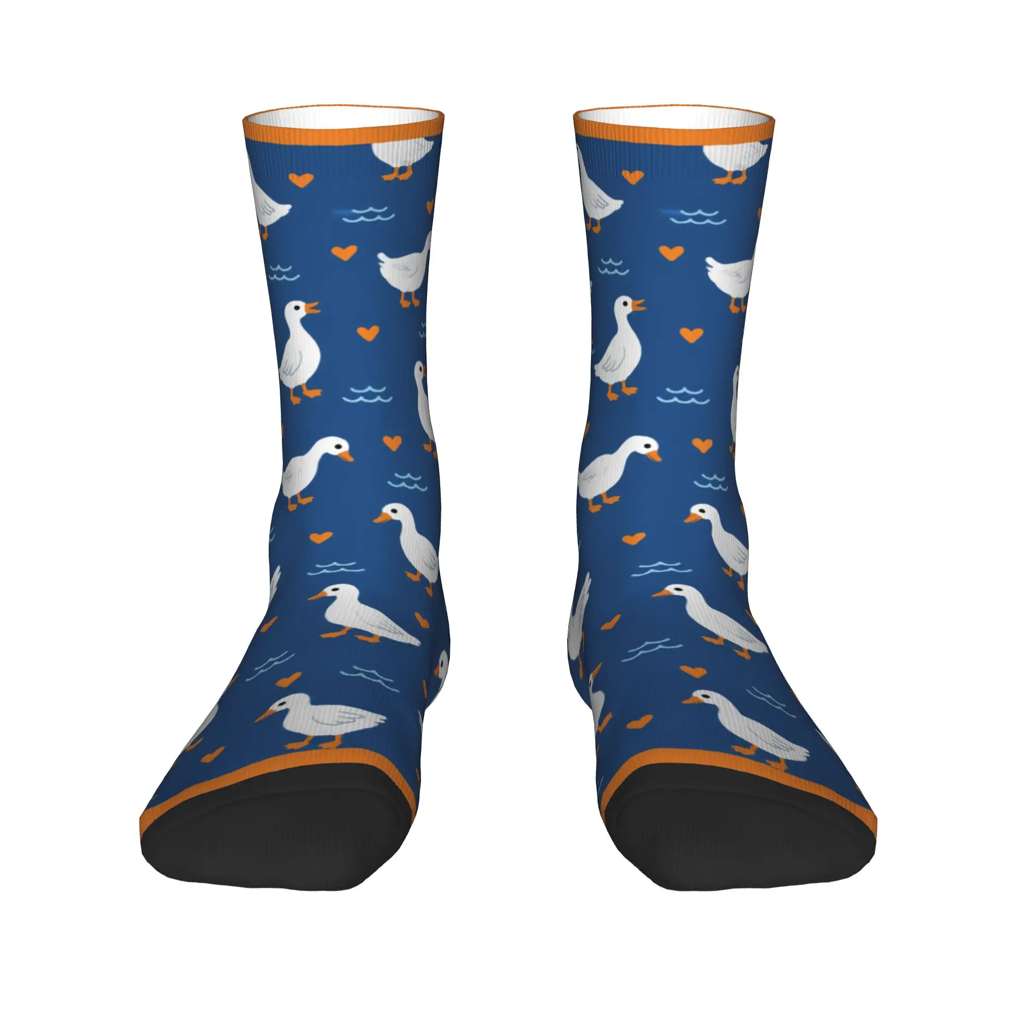 Men's Socks Simple Duck Pattern Animal Cartoon Stockings Autumn Funny Quality Socks Pattern Running Non Slip Socks