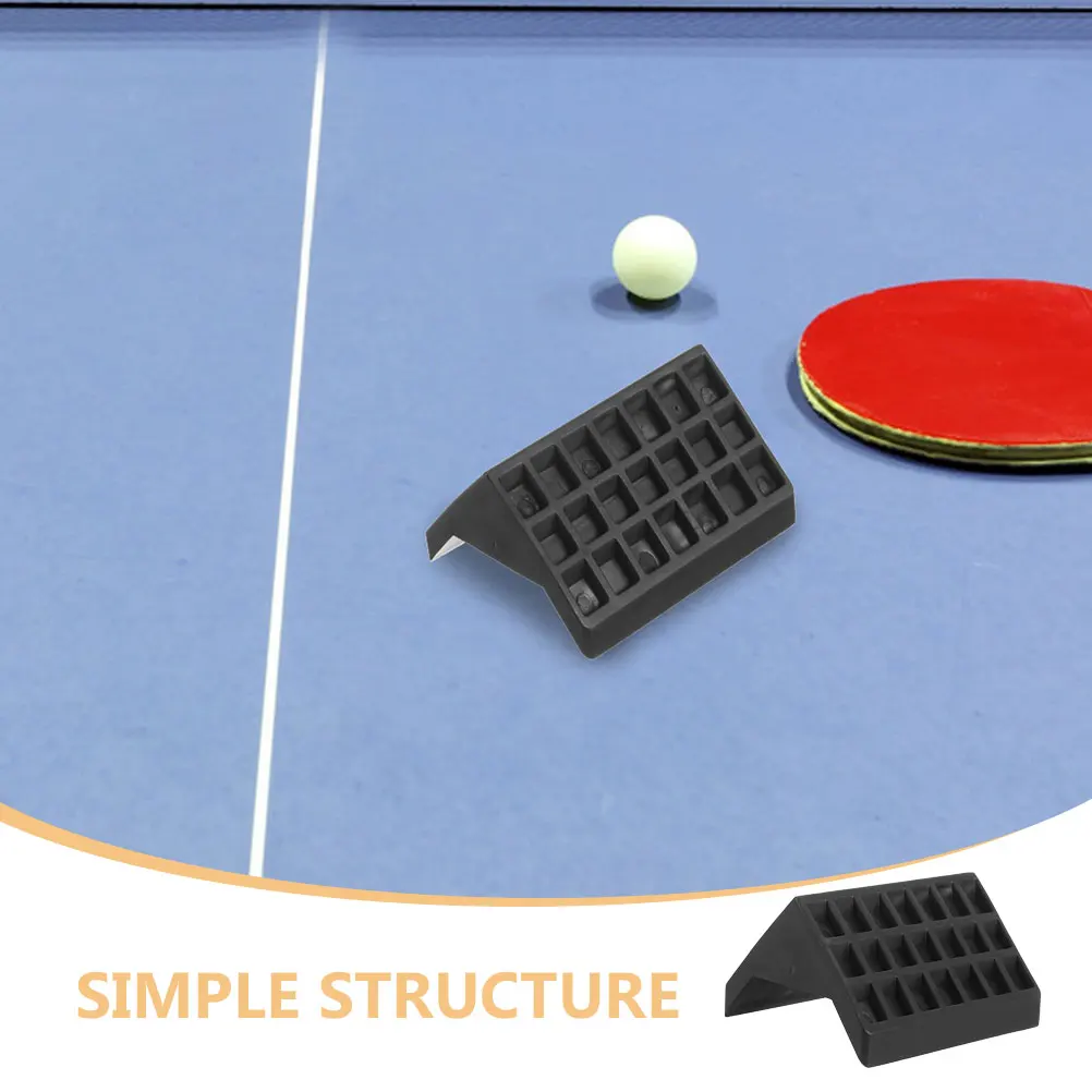 

4pcs Black Plastic Table Tennis Corner Protectors Durable Design Easy Installation Pong Table Guard Accessories