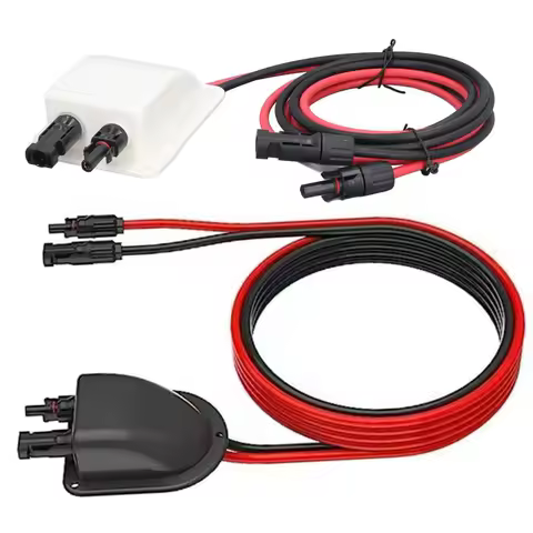 Solar Car Junction Box Solar Extension Wire Cable PV Wire Entry Gland Box Roof Wire For RV Caravan Boat Yacht Auto Accessories