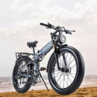 Folding Bike BURCHDA R5 PRO 48V 20Ah Electric Mountain Bike 26 4.0 Tire Aluminum Alloy From EU Warehouse