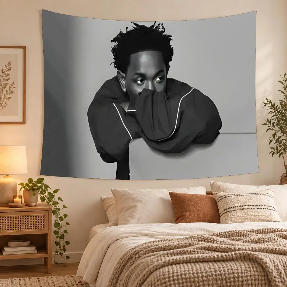 Rapper K-Kendrick Lamar Tapestry Wall Hanging, Suitable For Living Room, Bedroom, Study, Party Home Decor Gift