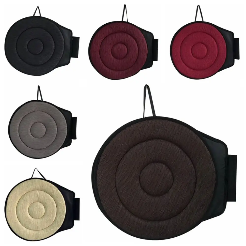 

360 Degree Rotation Rotating Seat Cushion Anti-Slip Lightweight Rotary Chair Cushions Double Layer Round Car Swivel Cushion Pad
