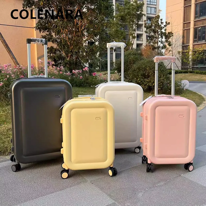 

COLENARA Men's Luggage ABS + PC Boarding Box Women's Trolley Case Students 20"24"26 Inch Password Box Handheld Travel Suitcase