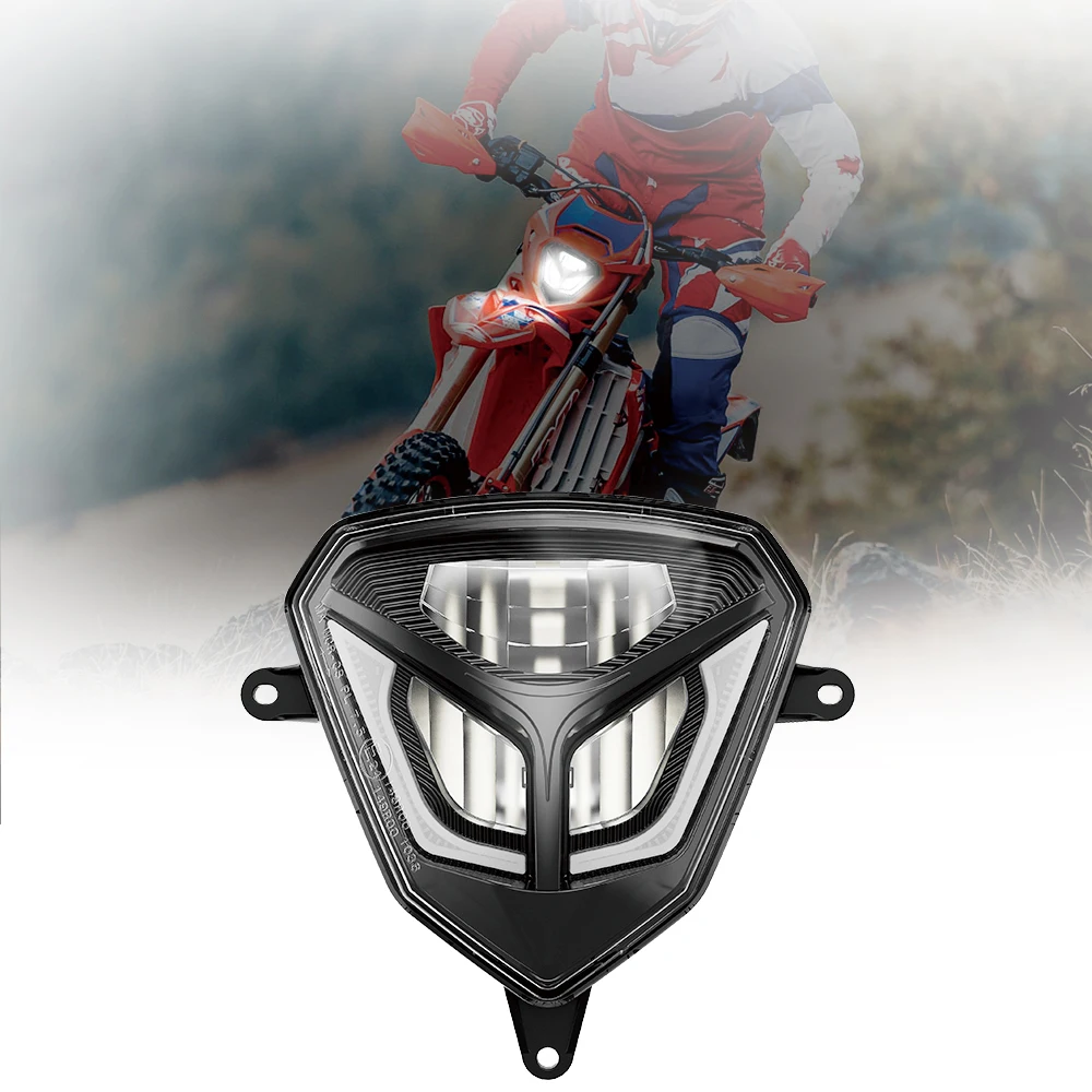 

For BETA Enduro 2020 Supermoto Dirt Bike Emark LED Headlight for Beta RR 2T 125 200 250 300 Motorcycle Accessories Headlamp