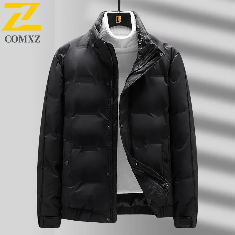 COMXZ Premium Neutral Puffer Jacket Korean Style Fashion Thickened Coat Outdoor Camping Windproof Lightweight Puffer Coat 2025