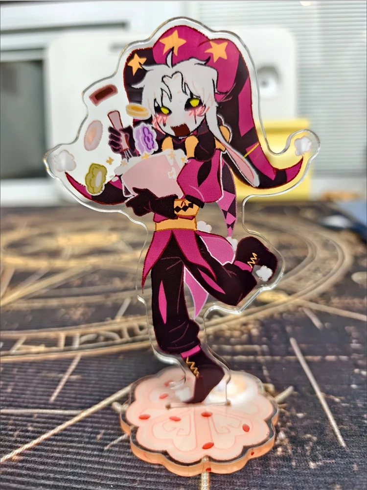Game The Freak Circus Pierrot Cosplay Stand Acrylic Standing Plate Funny Figure Desktop Decoration Halloween Props image 4