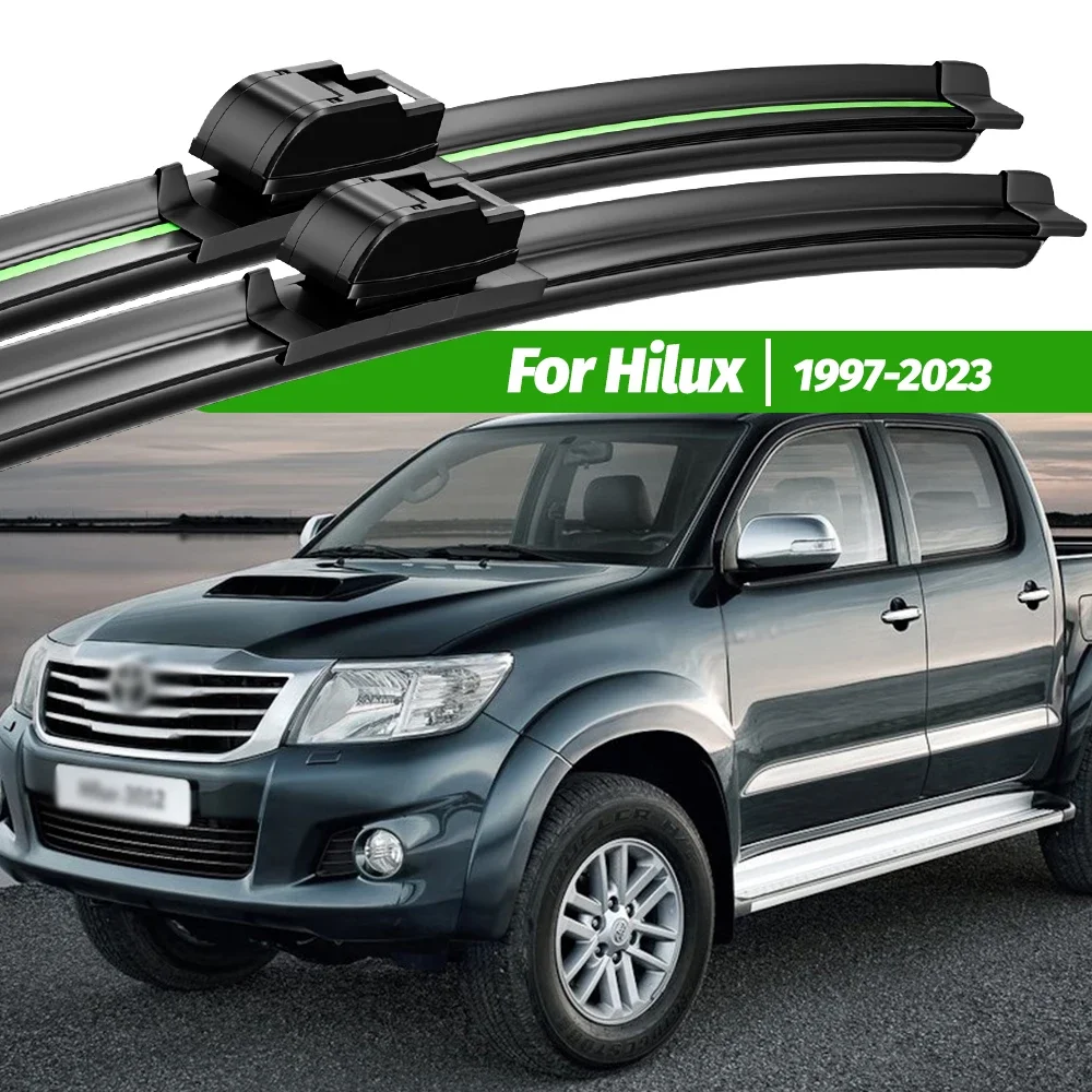 For Toyota Hilux 1997-2023 2pcs Front Windshield Wiper Blades 1998 2004 2005 2014 2015 2019 2020 Windscreen Window Accessories