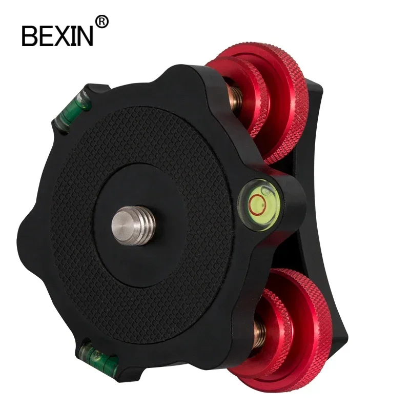 SEEINRIG PL64 level adjuster aluminum alloy balance bubble adjuster ball head adapter suitable for camera tripod ball head