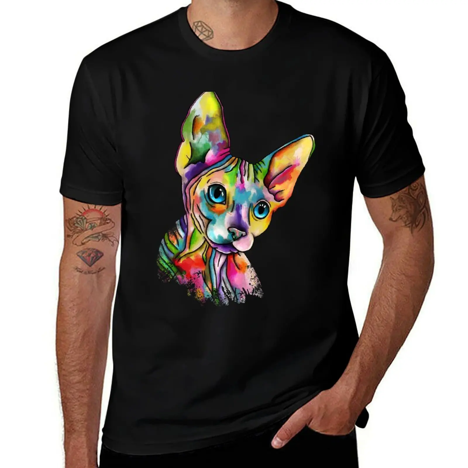 

Sphynx T-Shirt black cotton t-shirt plain for man package printed t shirts for man T-Shirt
