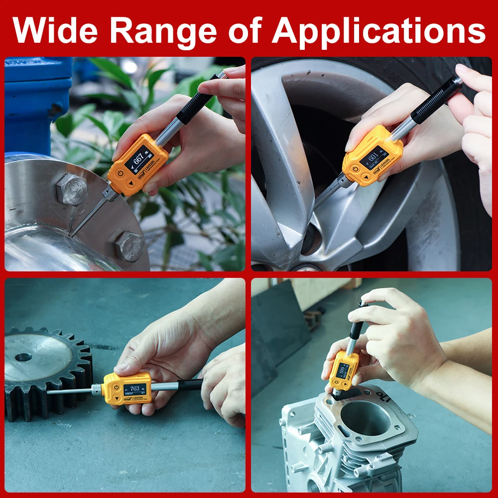 Durómetro de acero del probador de dureza Leeb LS252DL DL dispositivo de impacto 360 °   Conversión de medición a HRA/HRB/HRC Buena repetibilidad