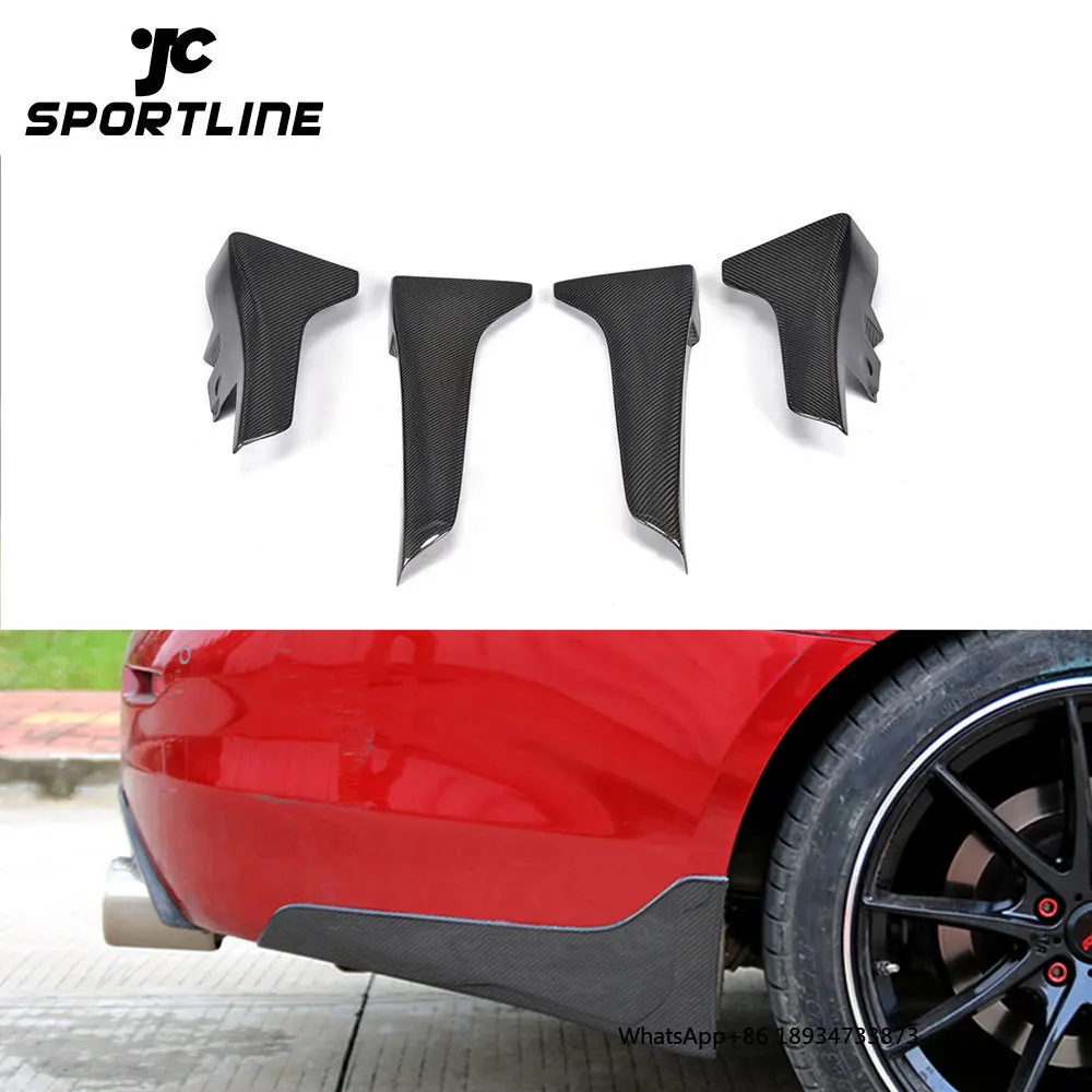 Front and Rear Carbon Fiber Mud flaps Splash Guard for Infiniti Q50 14-16