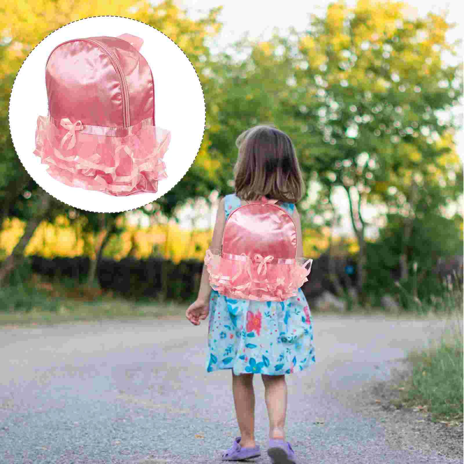 Ballet Dance Backpack for Girls Nylon Kids School Knapsack Large Capacity Lightweight Travel Bag Ballet Dance