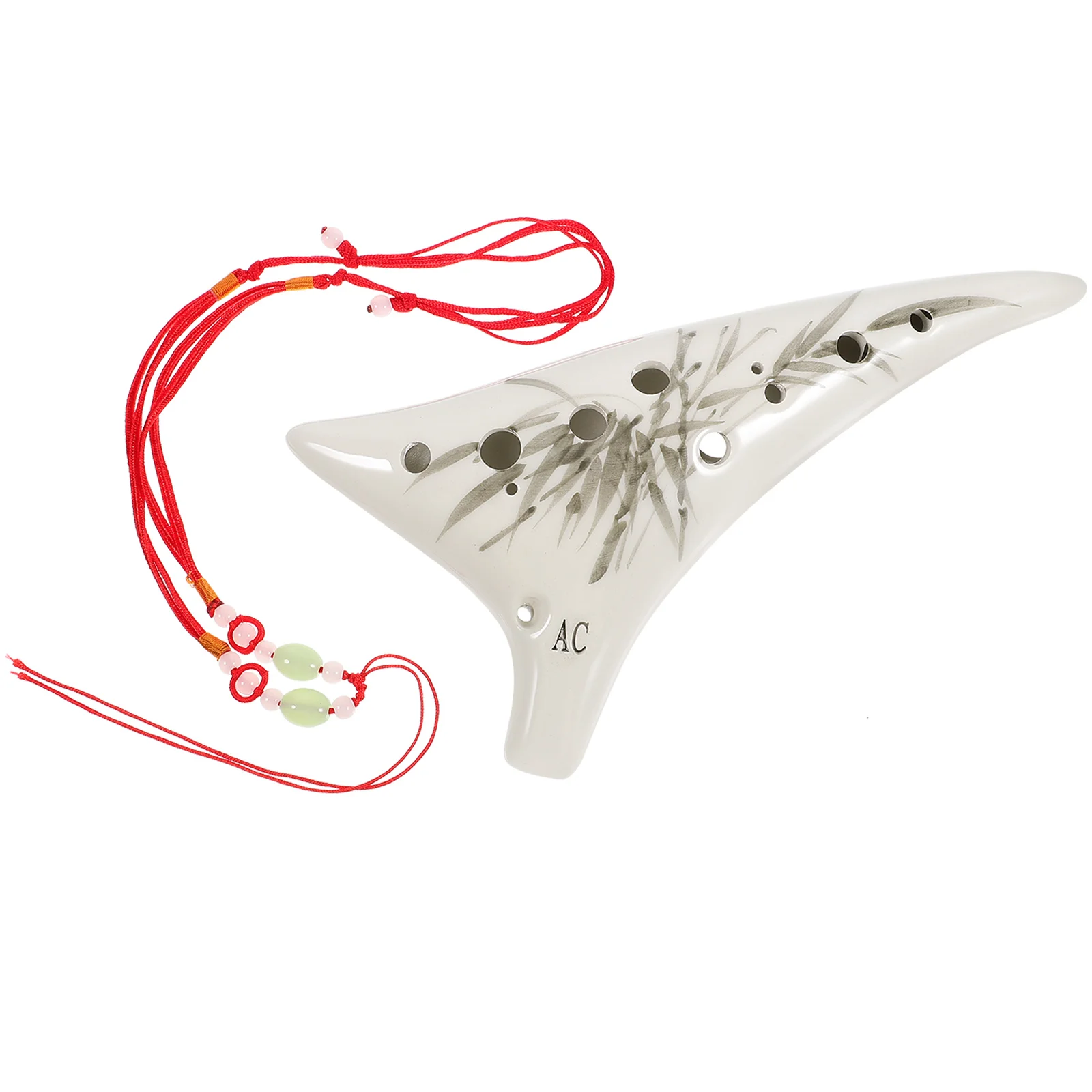 

Professional 12 Hole Ocarina Ceramic Soprano Flute Beginner Friendly Portable Music Instrument with Protective Bag Ideal