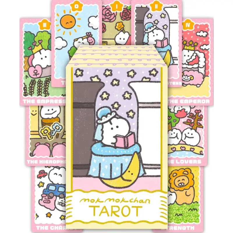 12x7 cm Mokmok Chan Tarot 78 Pcs Cards Tarot Deck