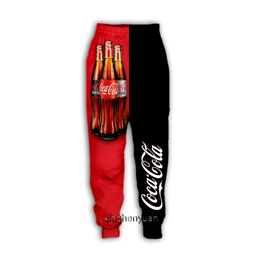 phechion New Men/Women Coke 3D Printed Casual Pants Fashion Streetwear Men Loose Sporting Long Trousers K143