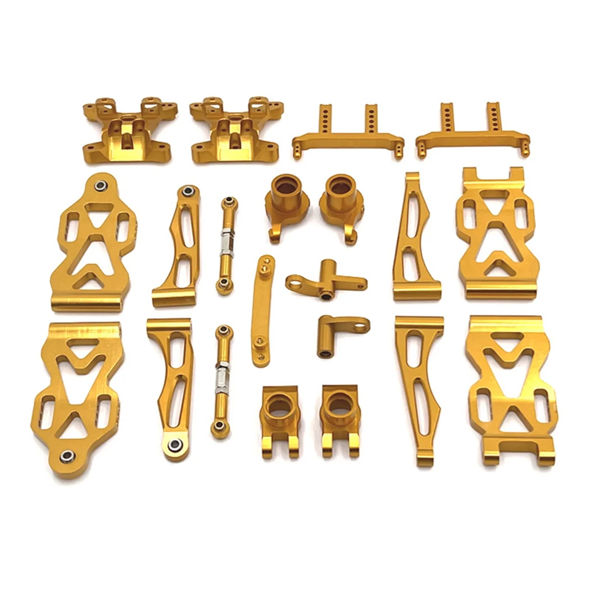 

KKZ-Aluminum Remote Control Car Upgrade Accessories Kit for SCY 1/16 16101 16102 JJRC Gold