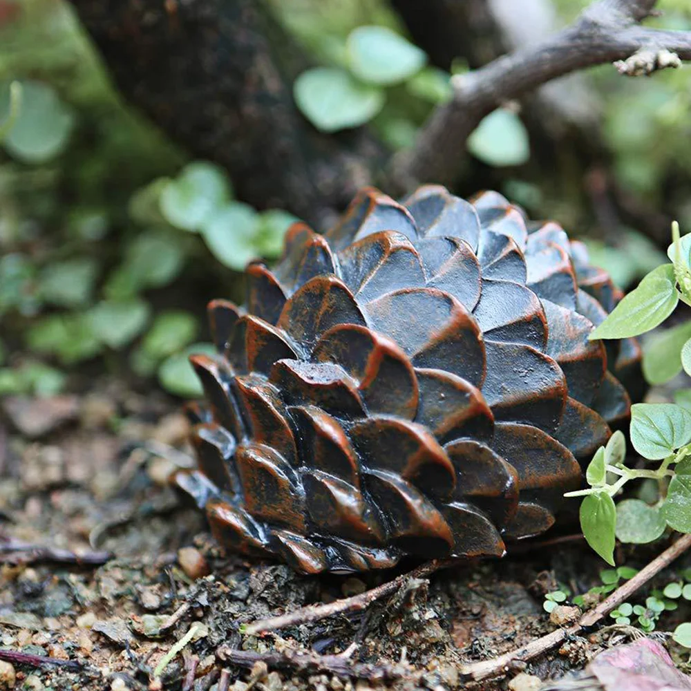 Kotak kunci taman cadangan luar ruangan batu dalam batu keamanan wadah penyimpanan aman kacang pinus kotak aman loker Mini Dropshipping