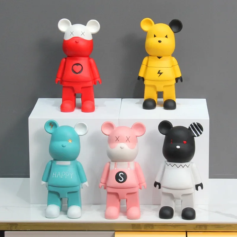 

Violent bear living room desktop ornaments boys and girls holiday gifts room decorations. desk decoration