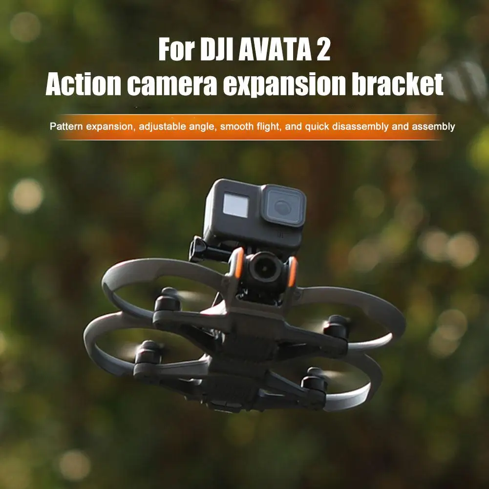 Unmanned Aerial Head Accessories Shuttle Action Camera Mounted Fixed Stand Aerial Camera Extension Kit For DJI Avata 2 K9P8