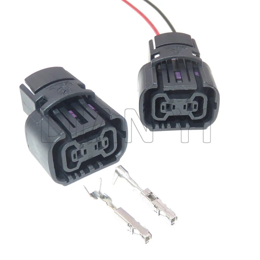 1 Set 2 Way Auto Headlight Cable Connector Light Bulb Socket AC Assembly For Buick