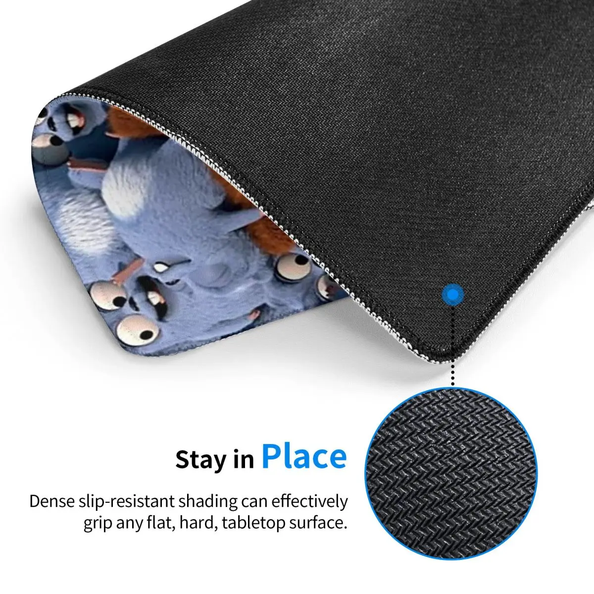 Grizzy And The Lemmings Mouse Pad GamerPC Laptop Mats Keyboard CarpetComputer Gaming Office Accessories Desk Mat 7x9 in 22x18 cm