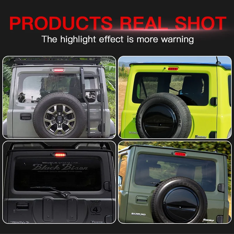 

1×LED Brake Light Third High Mount Rear Stop Signal Lights Warning Parking Tail Lamp for Suzuki Jimny JB64 JB74 2019-21 Assembly