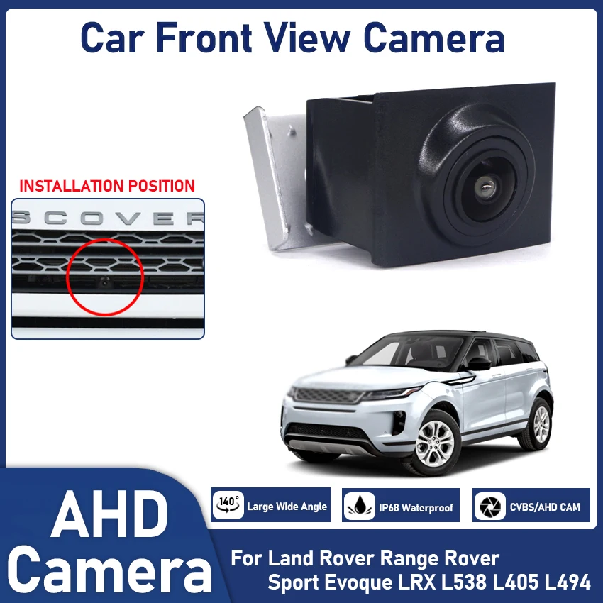 

AHD 1080P Fisheye CCD Car Front View Parking Positive Logo Camera For Land Rover Range Rover Sport Evoque LRX L538 L405 L494