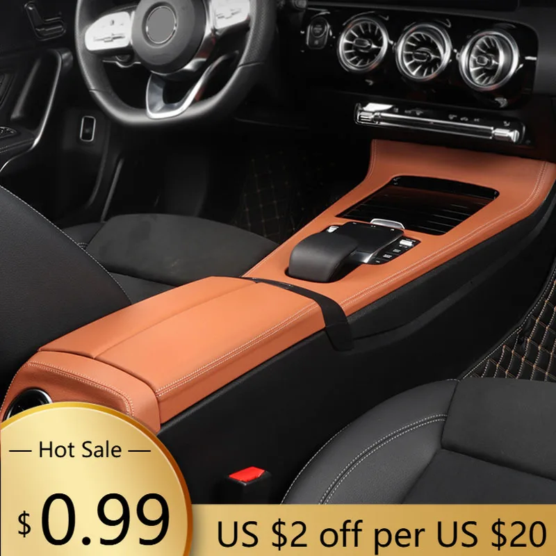 

Чехлы на руль автомобиля, центральная панель переключения передач, декоративная панель ящика для хранения для Mercedes Benz 2020 2021 2022 2023 2024, A Class C