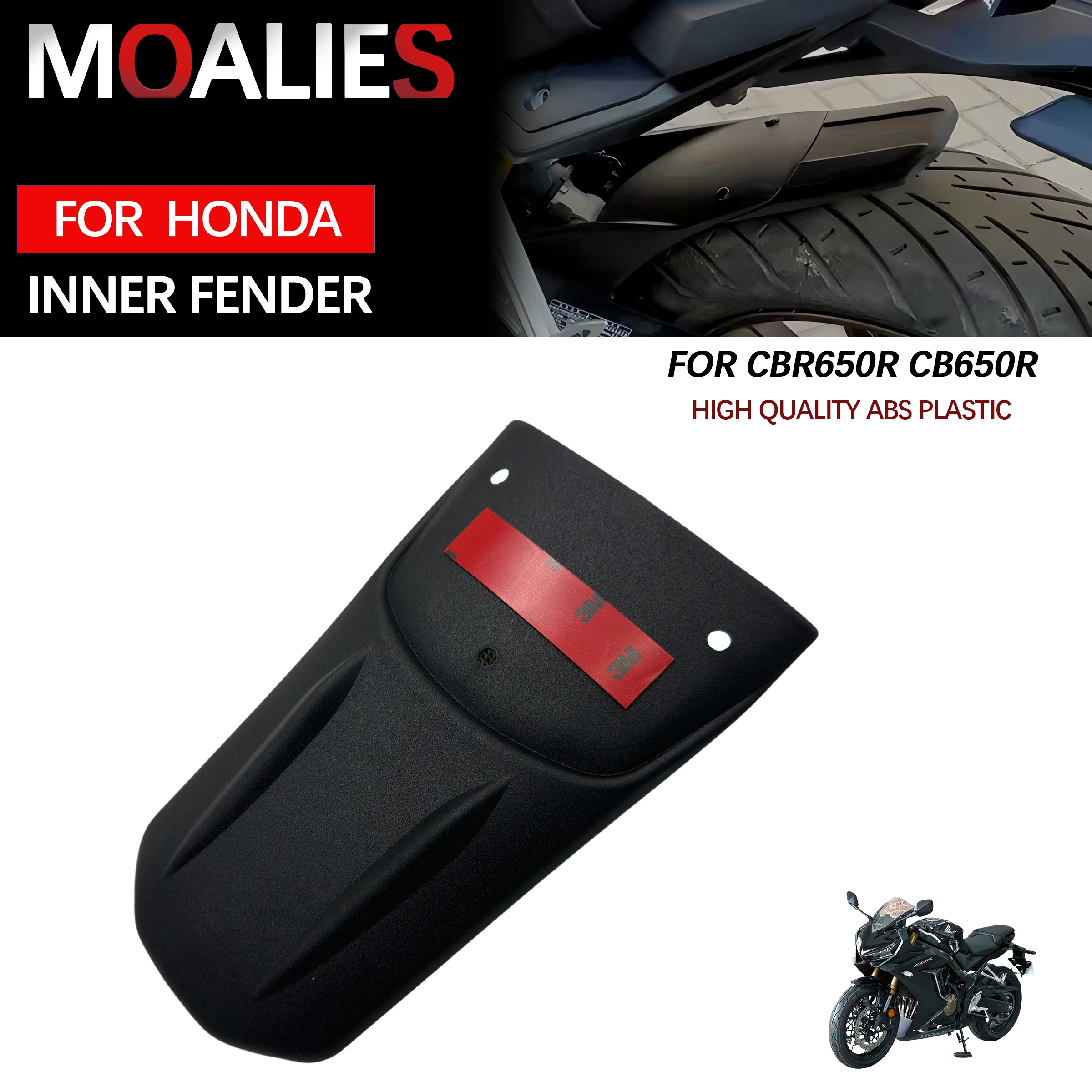 

For Honda CB650R CBR650R CB 650R CBR 650R 2019-2023 2020 2022 Motorcycle Inder Fender Rear Mudguard Rear Extender Extension