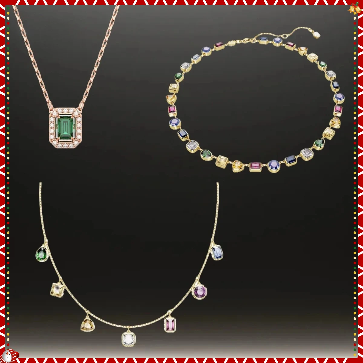 

2025 Новый хит продаж, инкрустированное текстурой ювелирное ожерелье, кулон с жизненным лесным зеленым дизайном, изысканный роскошный подарок, незаменимый