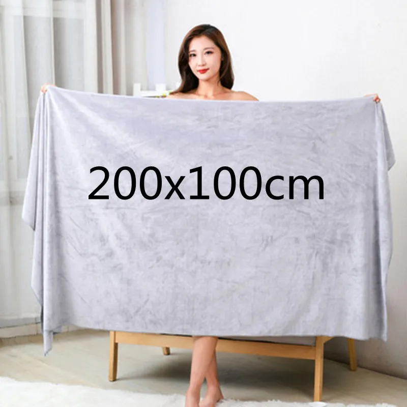 thick Beauty Salon Bath Towel and Face Towel Massage Quick-Dry Special Large Towel Thick Microfiber Absorbent Soft Steaming Tow