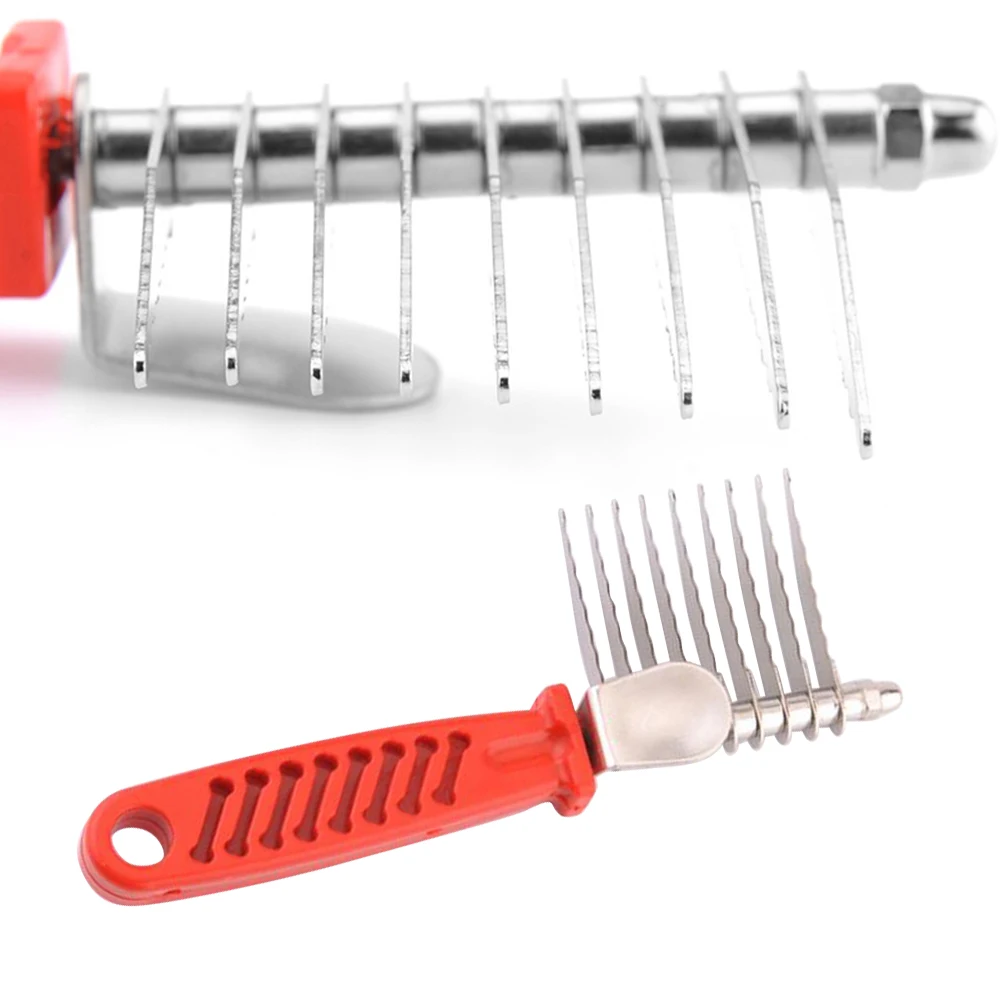 

Pet Dematting Comb Dog Grooming Tool Shedding Hair Removal Brush Blades Comfortable Grip Pet Supplies Dog Hair Brush