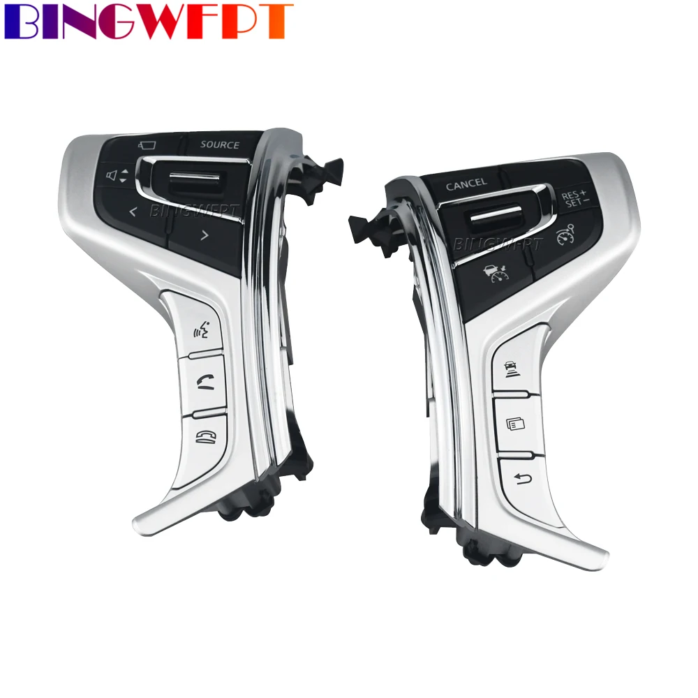 Cruise Control Switch Steering Wheel Multimedia Audio Button For Mitsubishi PAJERO SPORT 2015-2022 Outlander Delica L200