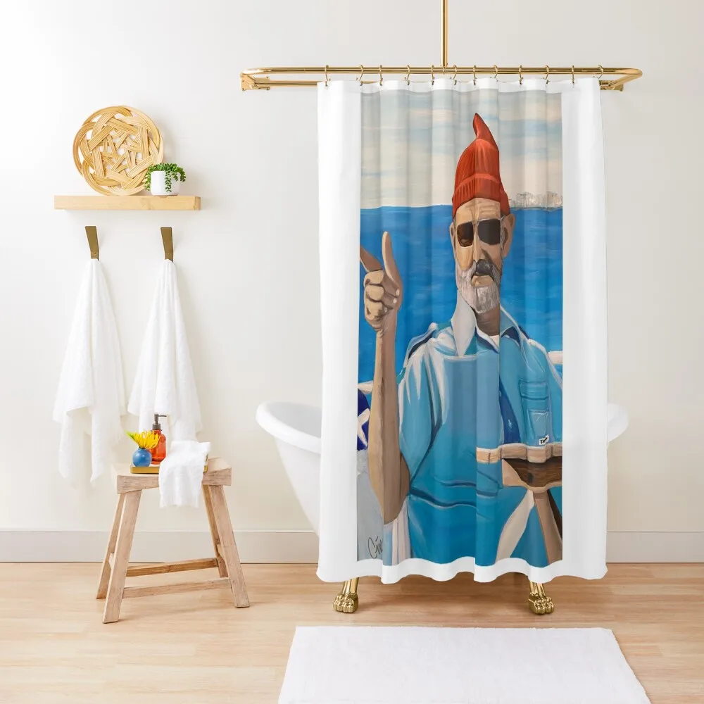 

Bill Murray “The Life Aquatic” Shower Curtain Shower Set For The Bathroom Curtain