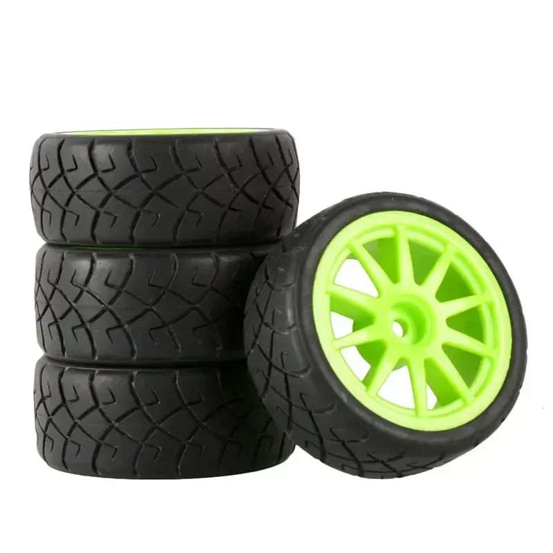 For WLtoys 144001 and 1/18 1/16 1/10 Car Tyre Pcs RC Car Rubber Tires & Wheels Rims 12mm Hex Hub