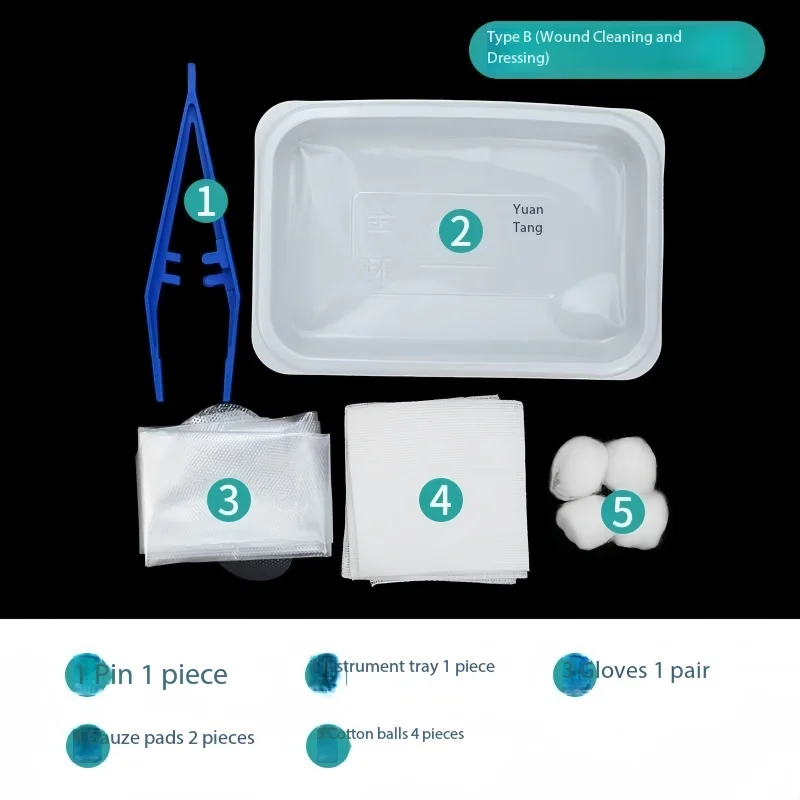

Surgical bag 、Disposable debridement and suture kit, sterile surgical change kit 5pcs / 10 pcs